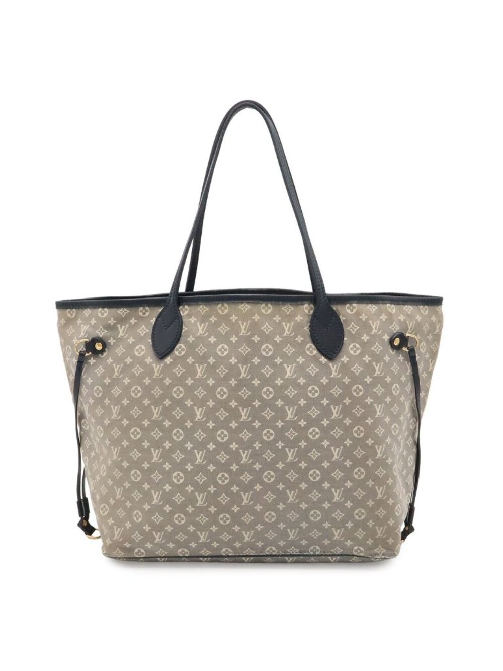 Louis Vuitton Monogram Idylle Neverfull MM Tote Shoulder Bag Canvas Navy